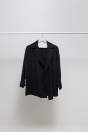 YOHJI YAMAMOTO - SS96 Gabardine wool jacket with inner strap closure