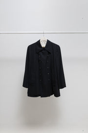 YOHJI YAMAMOTO Y'S - Gabardine wool double breasted jacket