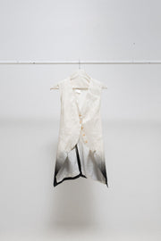 ANN DEMEULEMEESTER - SS07 Gradient silk vest with back straps