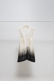 ANN DEMEULEMEESTER - SS07 Gradient silk vest with back straps