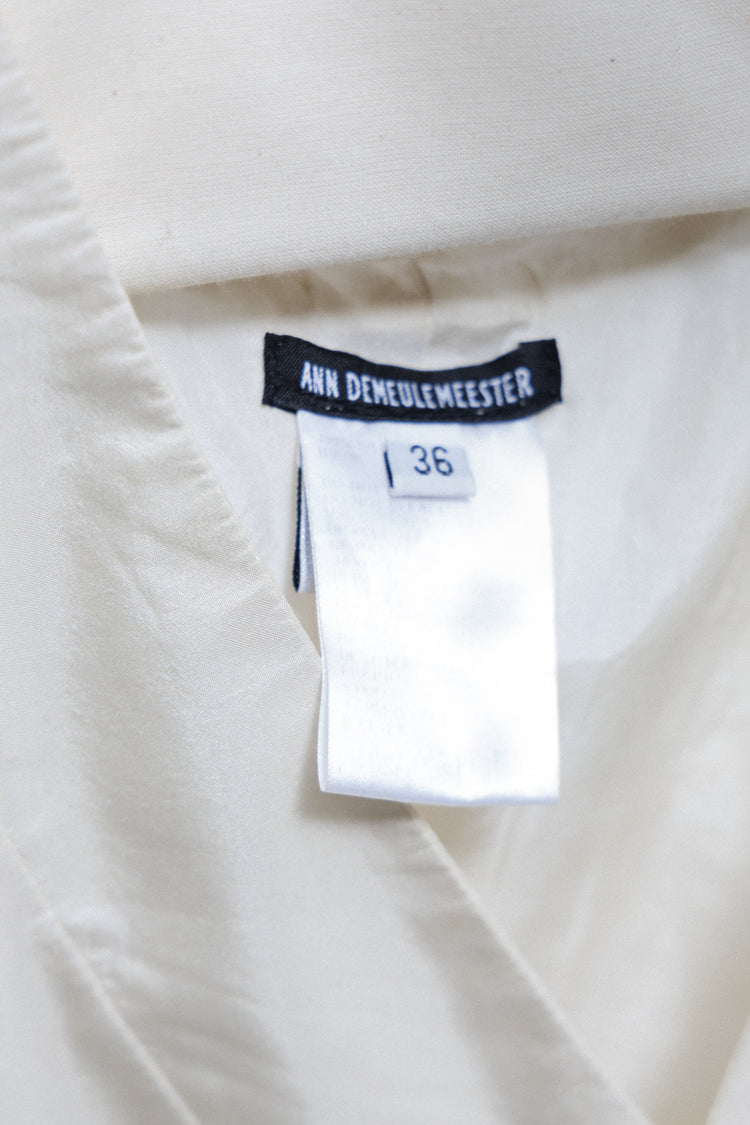 ANN DEMEULEMEESTER - SS07 Gradient silk vest with back straps – L