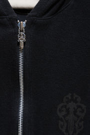 CHROME HEARTS - Zip up dagger cotton hoddie (late 90's)