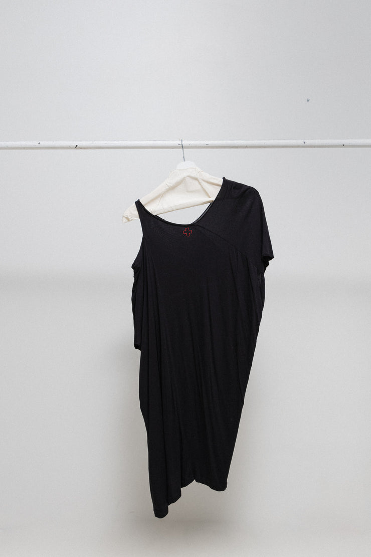 A.F VANDEVORST - Cotton dress with asymmetric sleeves