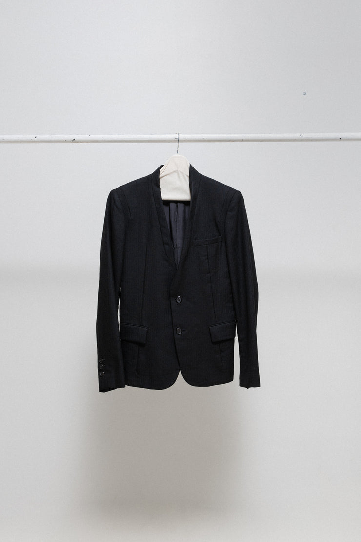 UNDERCOVER - FW05 "Arts and Crafts" Wool blazer jacket with a reversed collar