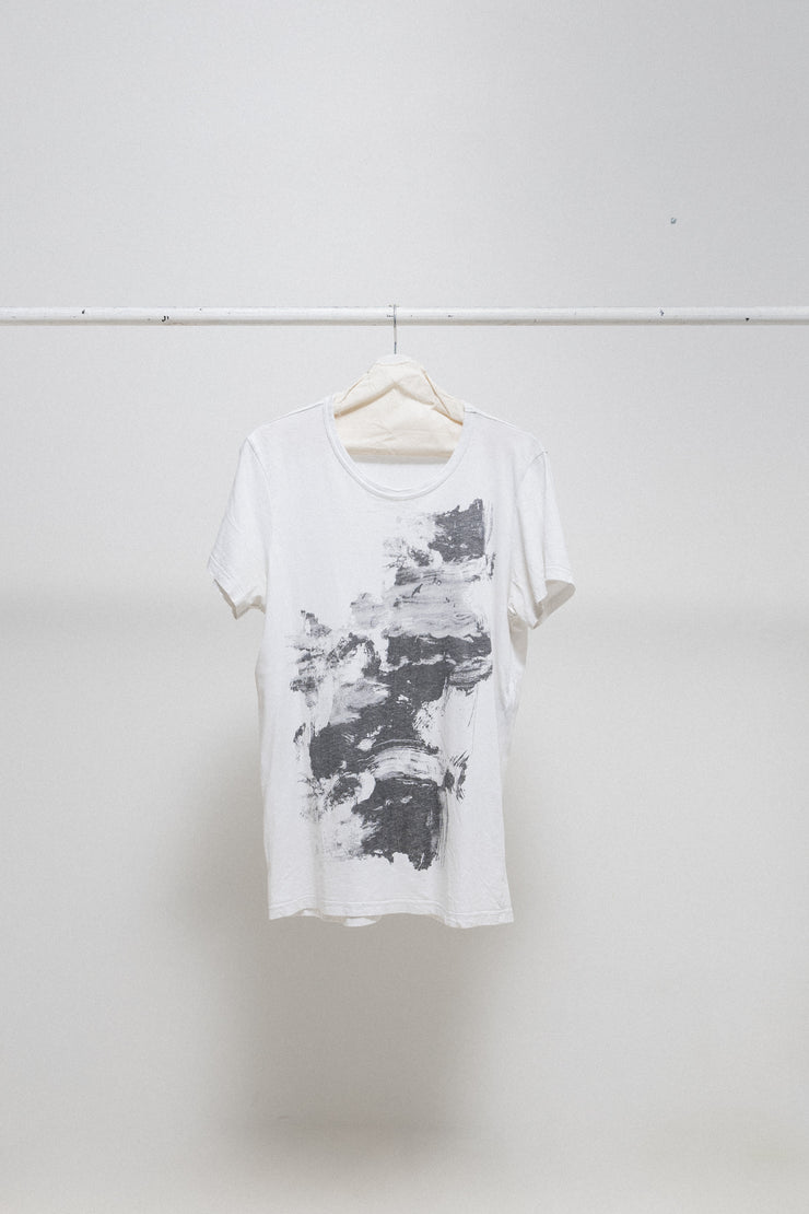 ANN DEMEULEMEESTER - Printed cotton tee