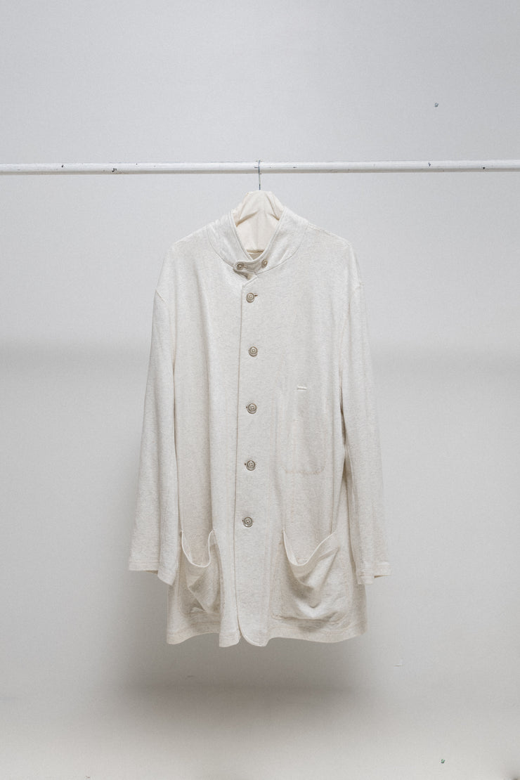 YOHJI YAMAMOTO POUR HOMME - SS11 Cotton jacket with big patch pockets