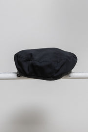 YOHJI YAMAMOTO POUR HOMME - Leather trimmed wool beret