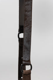 ANN DEMEULEMEESTER - FW03 Pony/calf hair buckled belt