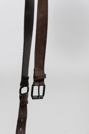 ANN DEMEULEMEESTER - FW03 Pony/calf hair buckled belt