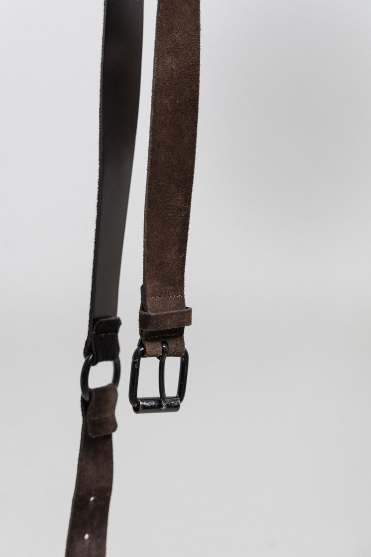 ANN DEMEULEMEESTER - FW03 Pony/calf hair buckled belt