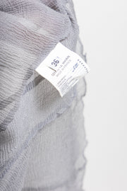 MARC LE BIHAN - 100% silk pearl grey top