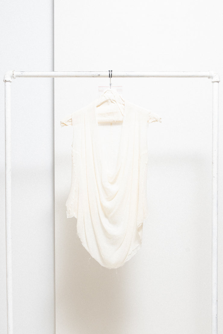 MARC LE BIHAN - 100% silk white top