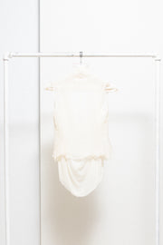 MARC LE BIHAN - 100% silk white top