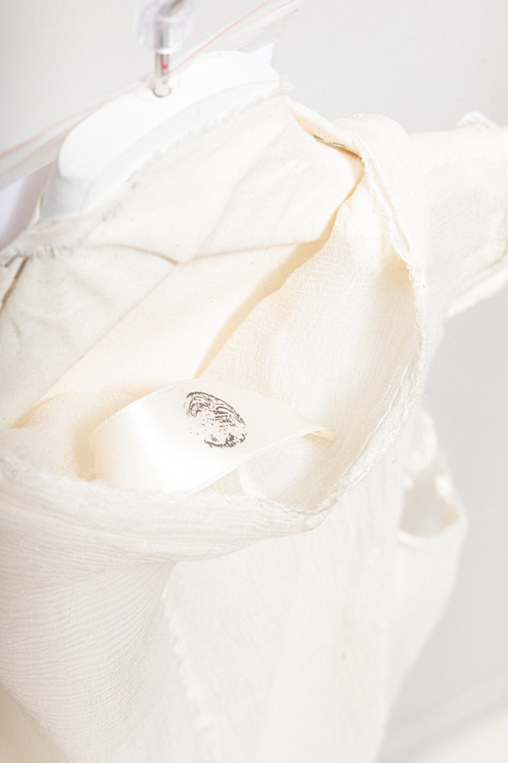 MARC LE BIHAN - 100% silk white top