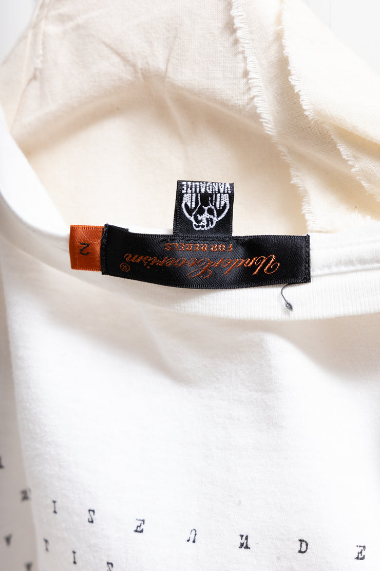 UNDERCOVER x VANDALIZE - FW06 Crown of thorns tee with beaded chains