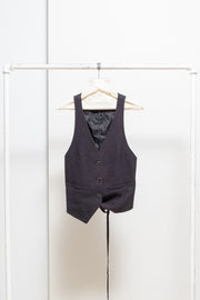 L.G.B - Wool and cotton vest with back straps