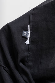 ALEXANDER MCQUEEN - SS06 « Neptune » See through blouse with frilled button placket (runway)