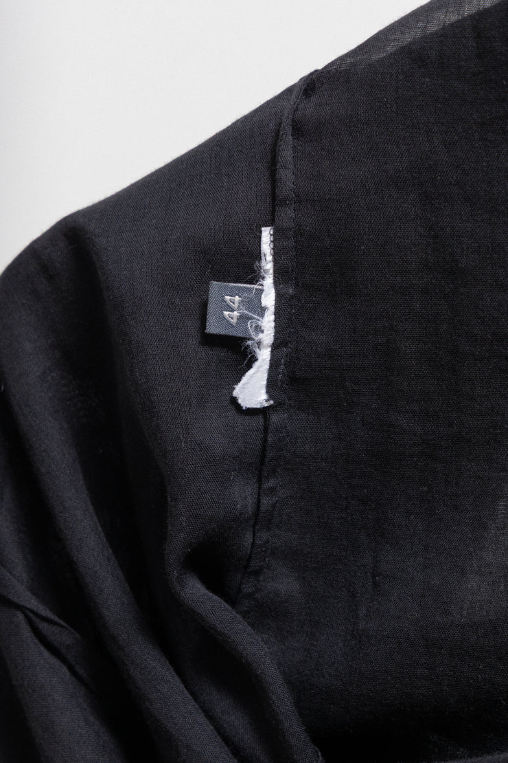 ALEXANDER MCQUEEN - SS06 « Neptune » See through blouse with frilled button placket (runway)