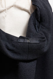 YOHJI YAMAMOTO Y’S - 80’s / 90’s Wool button up jacket with cream hem stitching