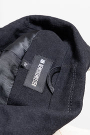 ANN DEMEULEMEESTER - FW10 Wool jacket with shoulder caps and asymmetric closure