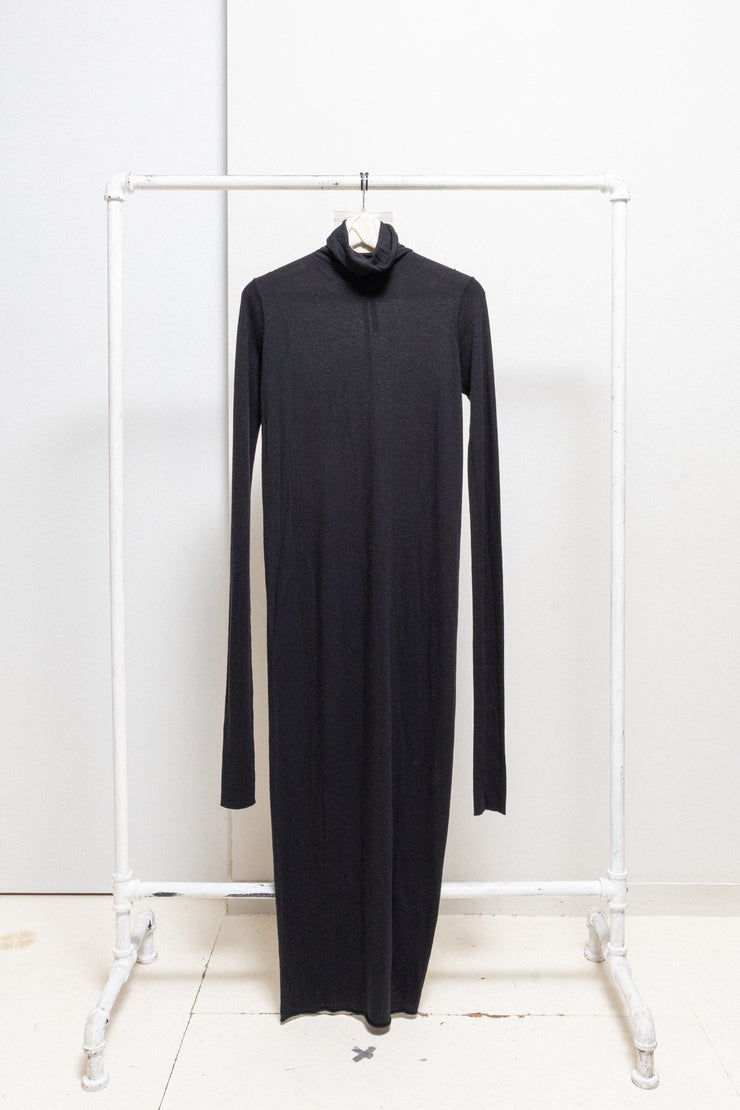 RICK OWENS LILIES - FW14 Angora wool blend high neck dress