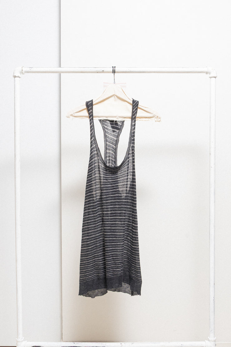 ANN DEMEULEMEESTER - SS05 Loose striped knit top
