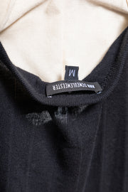 ANN DEMEULEMEESTER - Cashmere blend sweater with striped sleeves