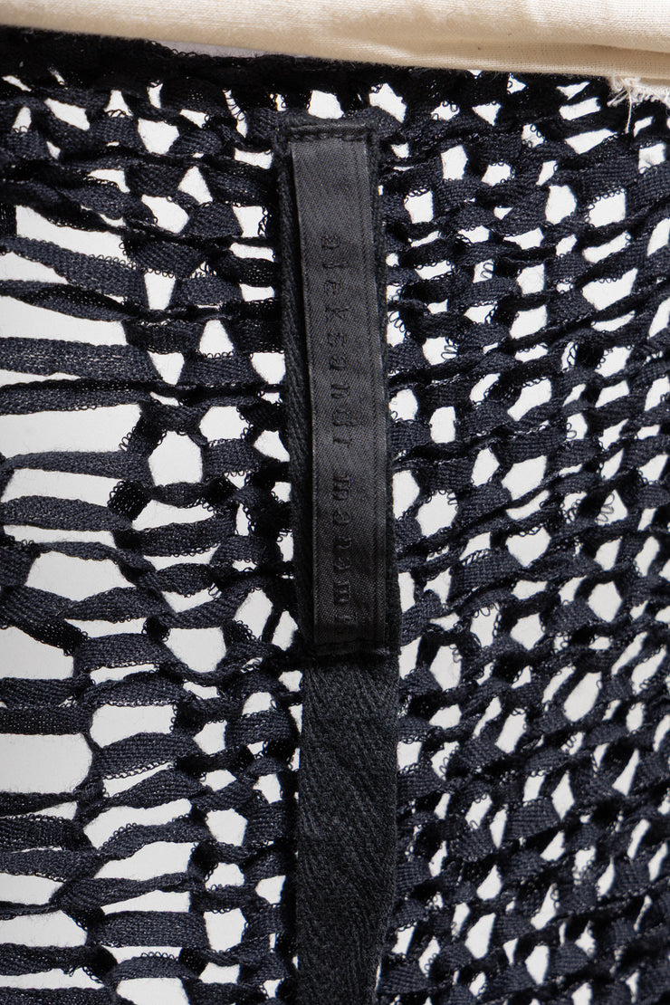 ALEKSANDR MANAMIS - Loose knitted cardigan with falling straps