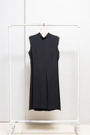 ANN DEMEULEMEESTER - 90’s Wool dress with padded shoulders