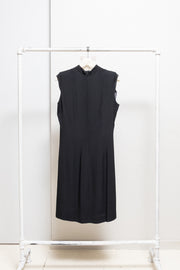 ANN DEMEULEMEESTER - 90’s Wool dress with padded shoulders