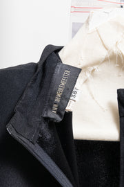 ANN DEMEULEMEESTER - 90’s Wool dress with padded shoulders