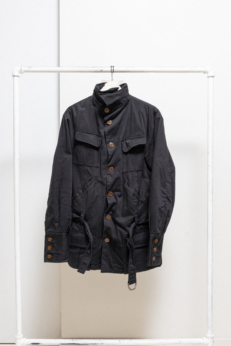 VIVIENNE WESTWOOD MAN - 2010’s Button up padded military jacket with belt