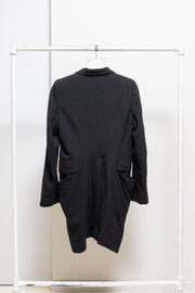 ANN DEMEULEMEESTER - FW05 Textured wool tail jacket with shoulder caps