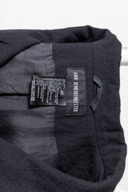 ANN DEMEULEMEESTER - FW05 Textured wool tail jacket with shoulder caps