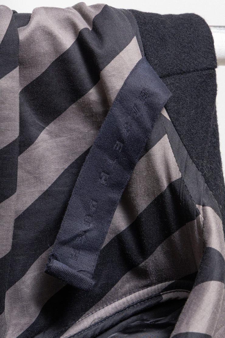 GARETH PUGH - 2010’s Cashmere blend maxi length coat with patterned lining