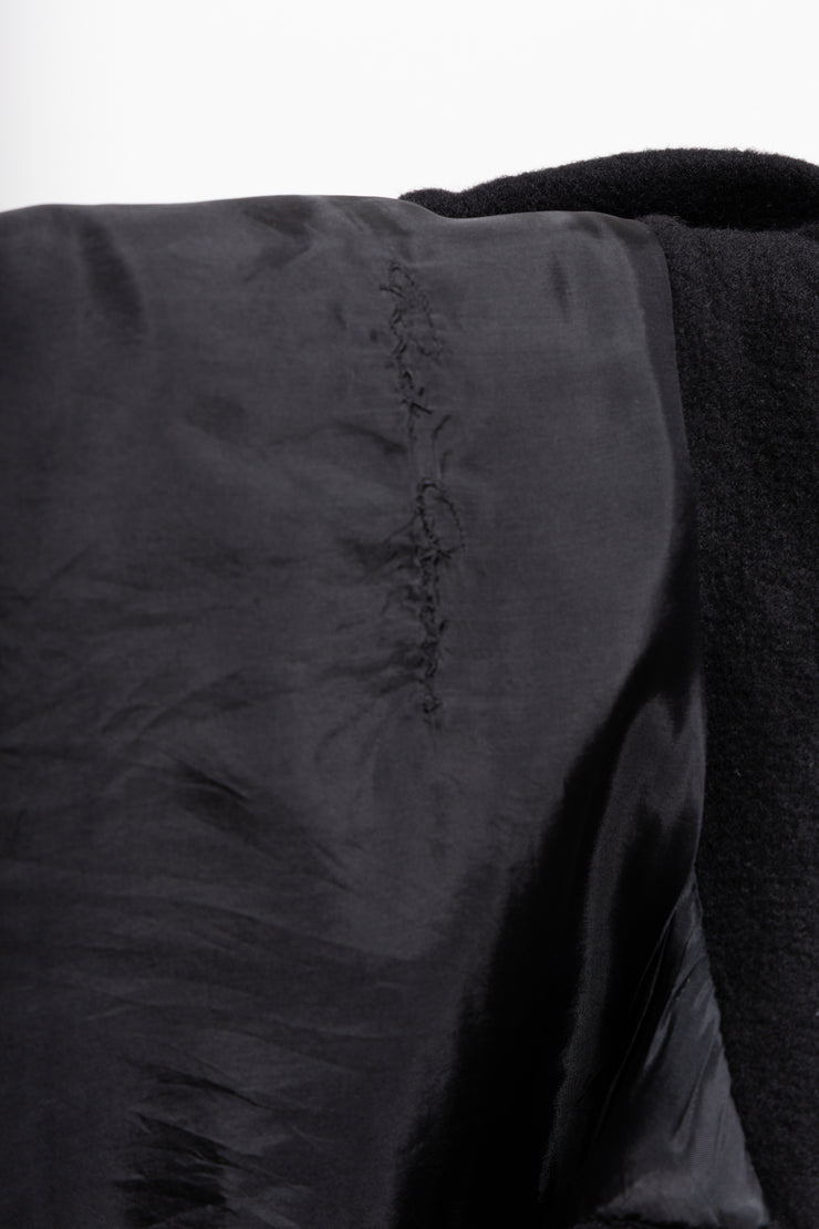 RICK OWENS - FW11 « LIMO » Cashmere coat with folded high neck