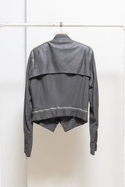 GARETH PUGH - SS10 Lamb leather cross zipper jacket (runway)
