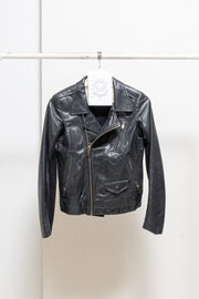 RICK OWENS - FW13 « PLINTH » Lamb leather cropped Stooges jacket