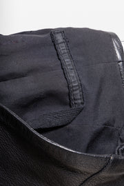 ALEKSANDR MANAMIS - Lamb leather jacket with slashed hems and front straps