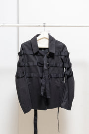 GARETH PUGH - Early 2000’s Cotton blend jacket with buckled straps