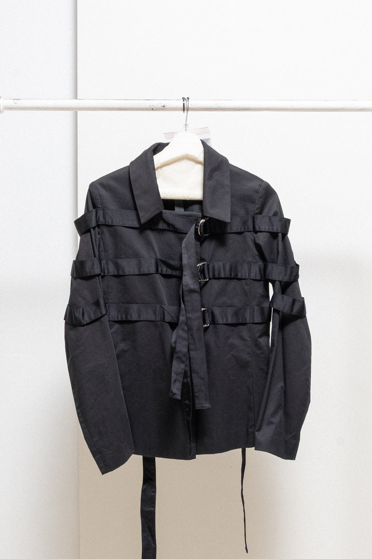 GARETH PUGH - Early 2000’s Cotton blend jacket with buckled straps