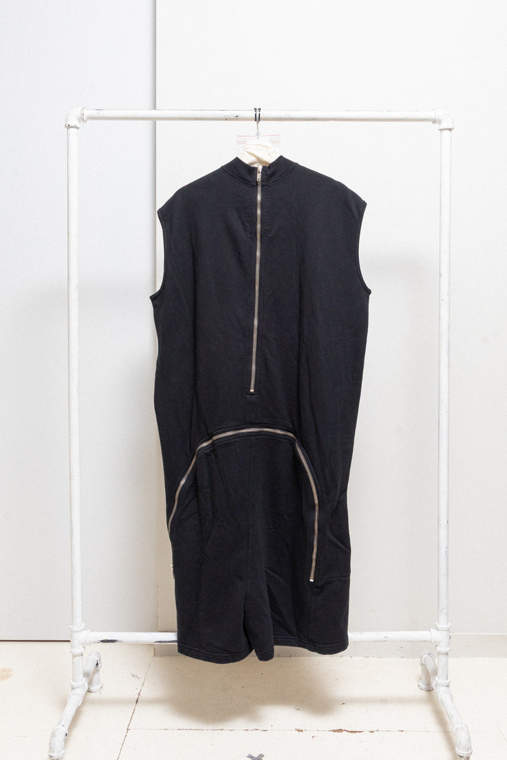 RICK OWENS DRKSHDW - FW14 Aircut fleece cotton jumpsuit