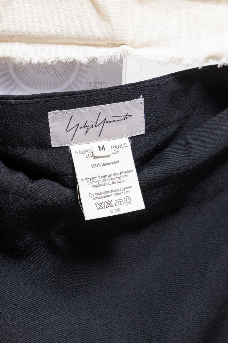 YOHJI YAMAMOTO - 90’s fine wool flared skirt