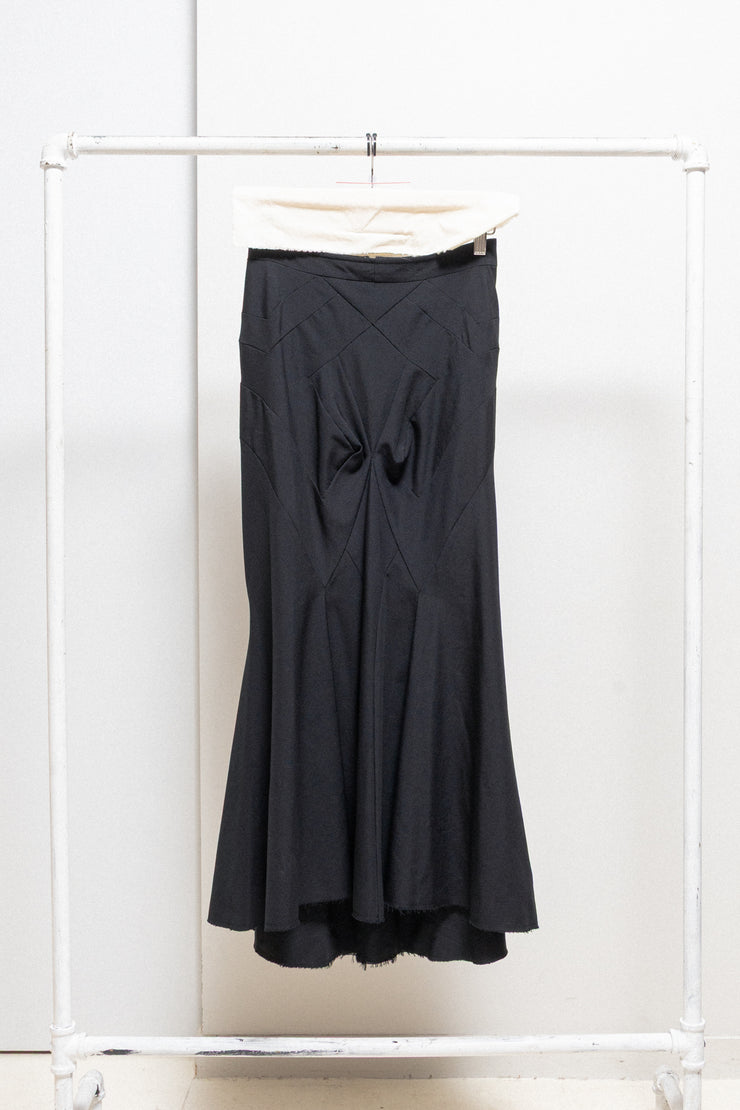 JUNYA WATANABE - FW08 Long darted fine wool siren skirt