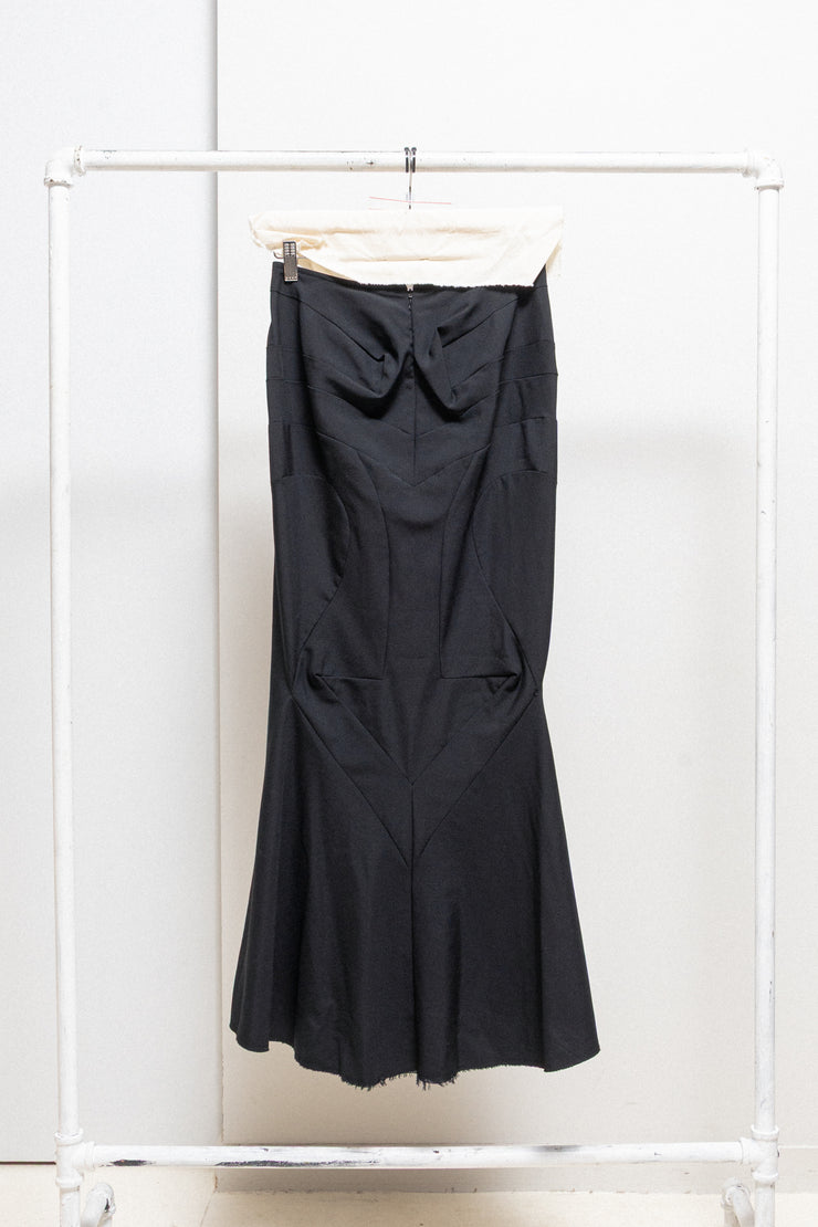 JUNYA WATANABE - FW08 Long darted fine wool siren skirt