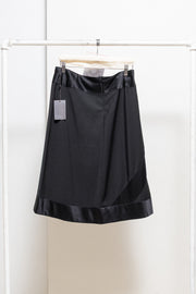 ALEXANDER MCQUEEN - SS04 « Deliverance » Silk blend midi skirt with panel details