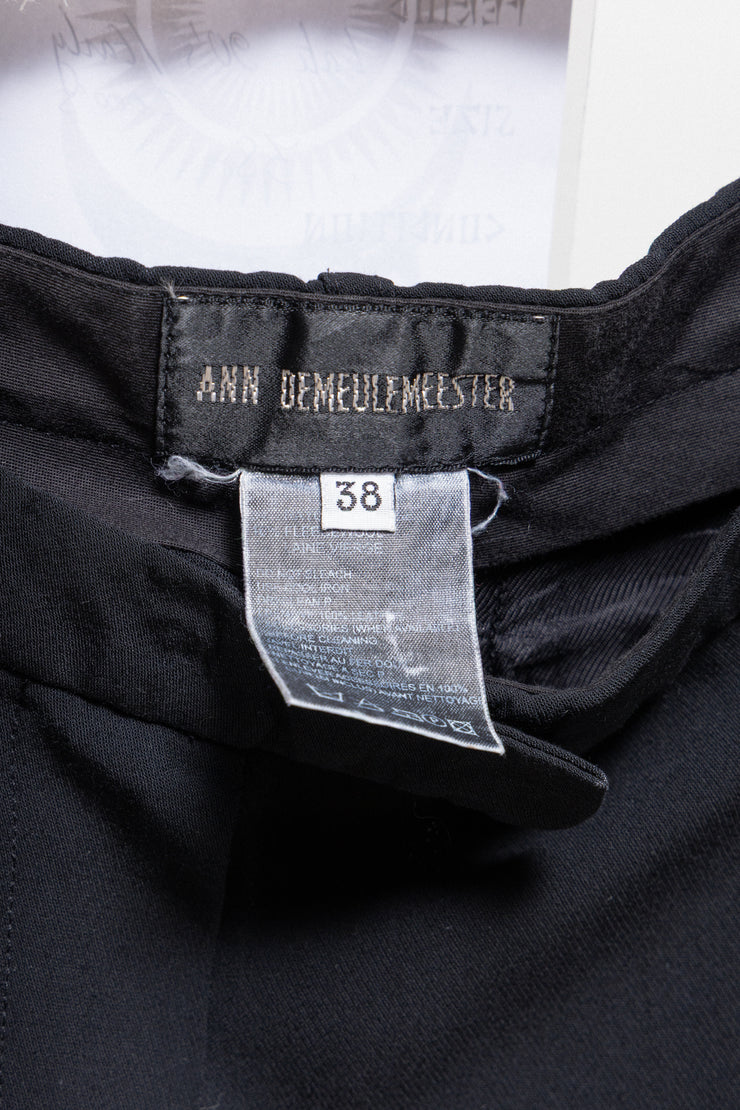 ANN DEMEULEMEESTER - Early 2000’s Wide fleece wool pants