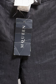 ALEXANDER MCQUEEN - SS99 « N.13 » Linen blend flared pants with ankle slits and signature lining