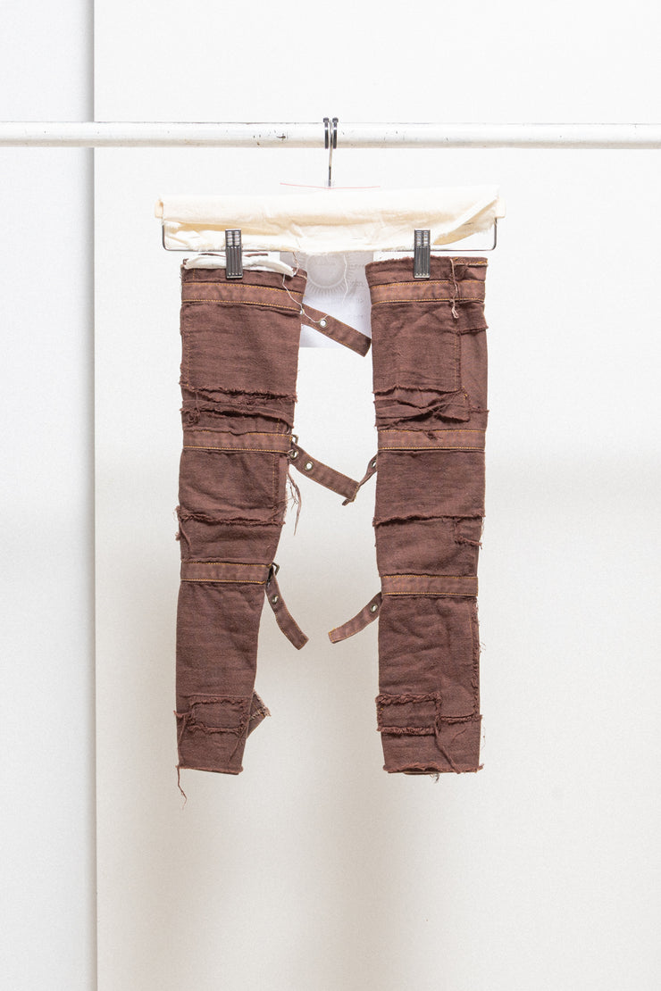 ALICE AUAA - Patched gloves with buckled straps