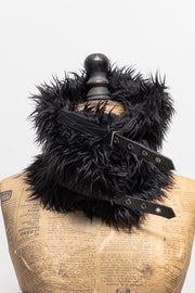 ALICE AUAA - Faux fur neck warmer with buckled straps